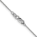 Finejewelers 14 Kt White Gold 18 Inch 1.25mm Shiny Round Round Cable Round Cable Chain With Lobster Clasp