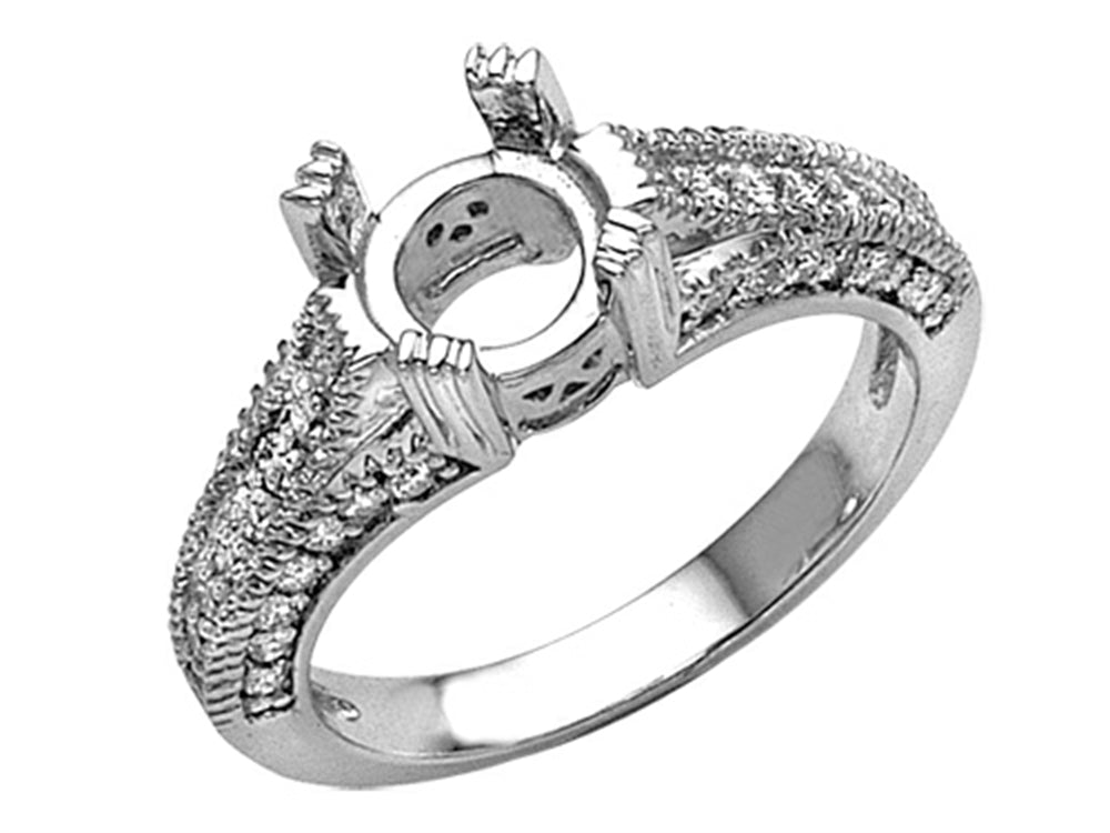 Finejewelers Round Diamonds Engagement Ring