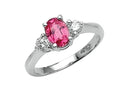 Finejewelers Genuine Pink Sapphire Ring