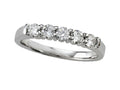Finejewelers Diamond Round Partial Way Band