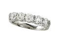 Finejewelers Diamond Round Partial Way Band