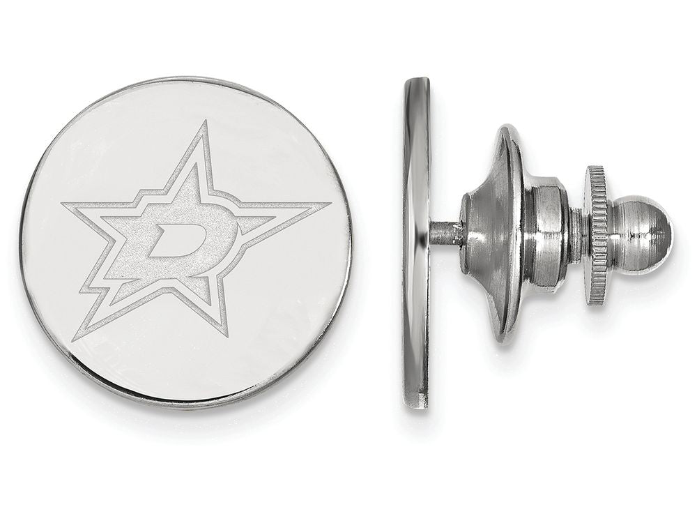 14k White Gold Nhl Logoart Dallas Stars Lapel Pin