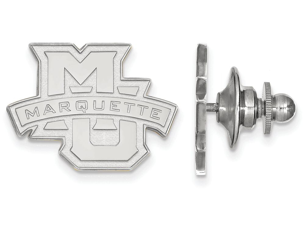 14k White Gold Logoart Marquette University Lapel Pin