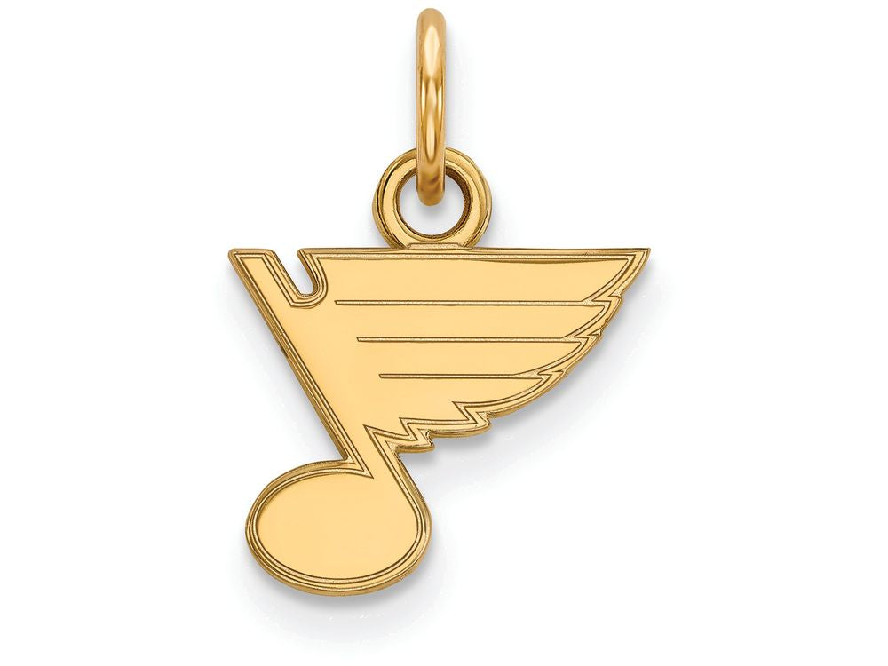 14k Yellow Gold Nhl Logoart St. Louis Blues Extra Small Pendant