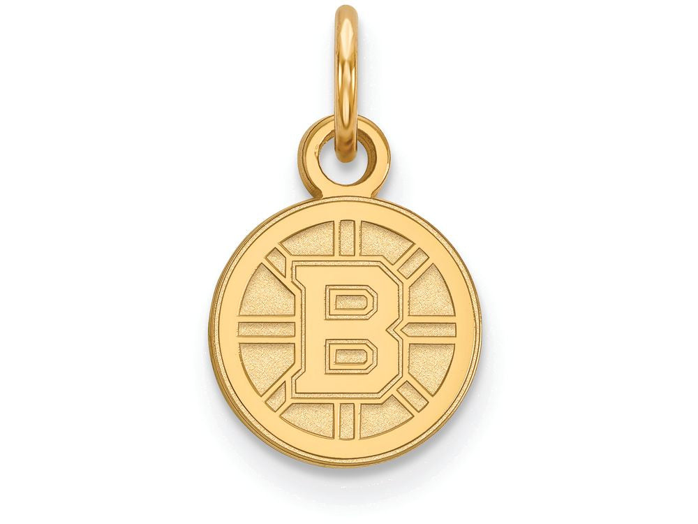 14k Yellow Gold Nhl Logoart Boston Bruins Extra Small Pendant