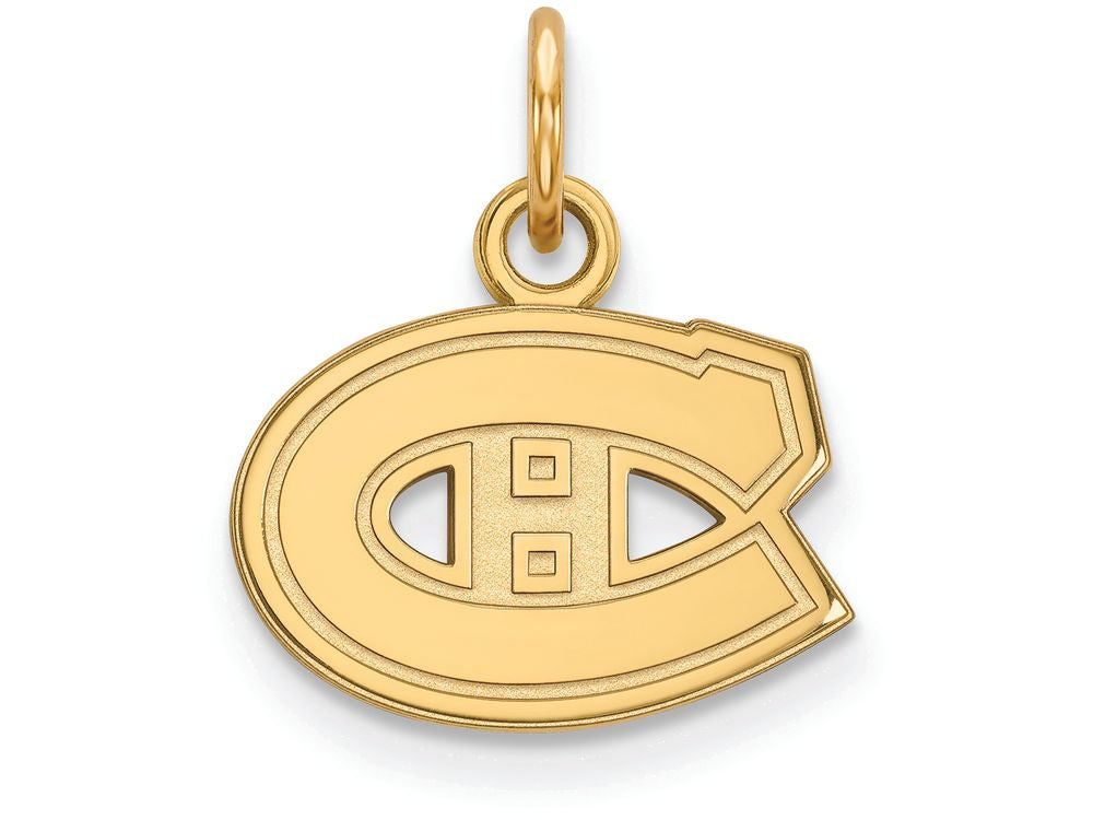 14k Yellow Gold Nhl Logoart Montreal Canadiens Extra Small Pendant