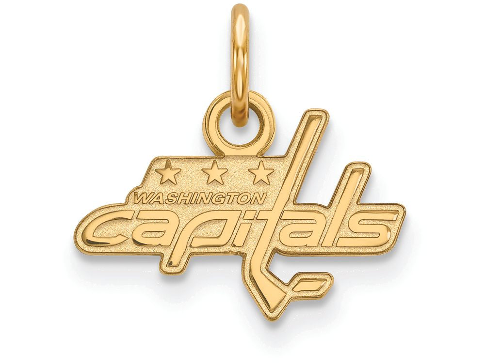 14k Yellow Gold Nhl Logoart Washington Capitals Extra Small Pendant
