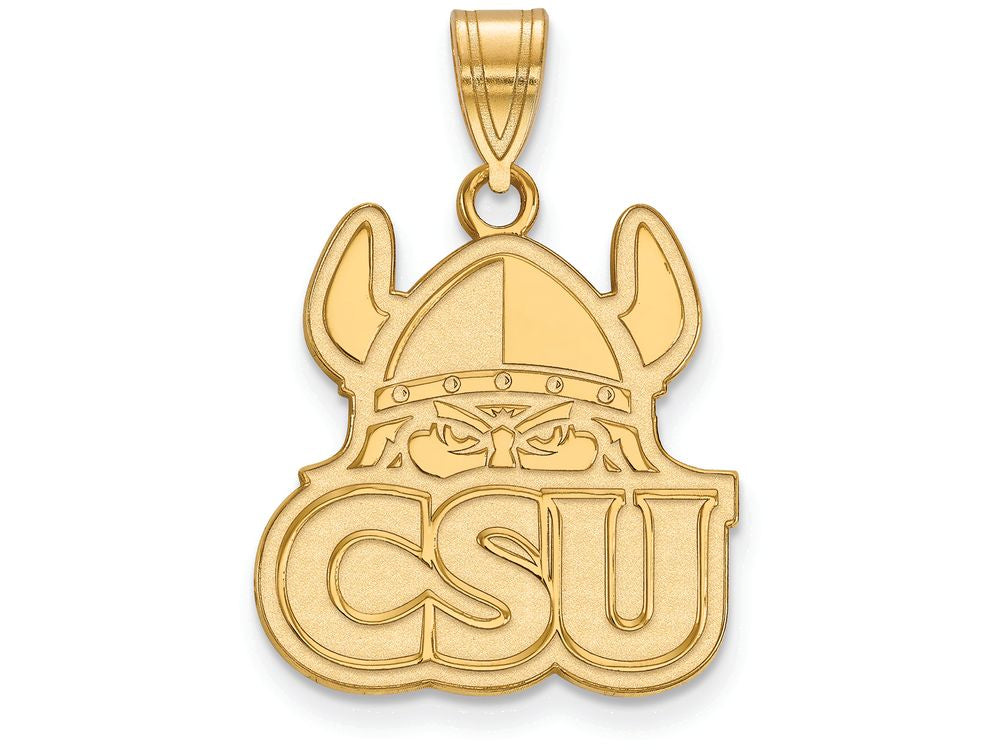 14k Yellow Gold Logoart Cleveland State University Large Pendant