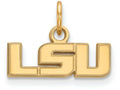 14k Yellow Gold Logoart Louisiana State University Extra Small Pendant