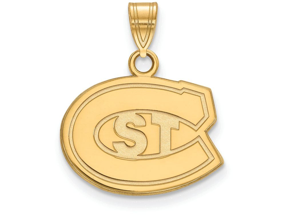 14k Yellow Gold Logoart St. Cloud State Small Pendant