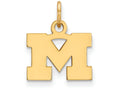 14k Yellow Gold Logoart Michigan (univ Of) Extra Small Pendant
