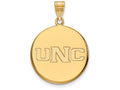 14k Yellow Gold Logoart University Of Northern Colorado Large Disc Pendant