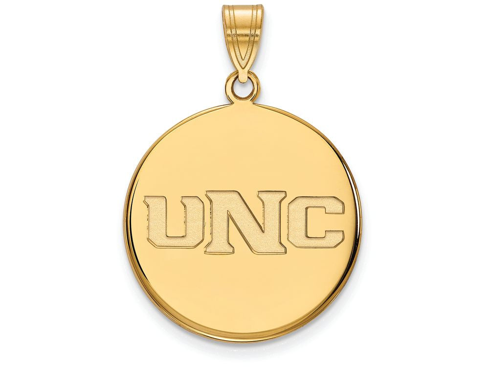 14k Yellow Gold Logoart University Of Northern Colorado Large Disc Pendant