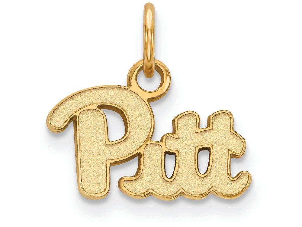 14k Yellow Gold Logoart University Of Pittsburgh Extra Small Pendant