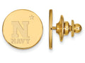 14k Yellow Gold Logoart Navy Lapel Pin