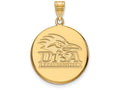 14k Yellow Gold Logoart University Of Texas At San Antonio Large Disc Pendant