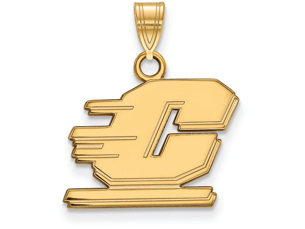 14k Yellow Gold Logoart Central Michigan University Small Pendant