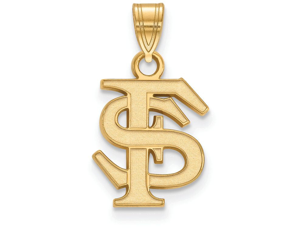 14k Yellow Gold Logoart Florida State University Small Pendant
