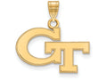 14k Yellow Gold Logoart Georgia Institute Of Technology Small Pendant