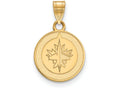 14k Yellow Gold Nhl Logoart Winnipeg Jets Small Pendant