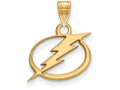 14k Yellow Gold Nhl Logoart Tampa Bay Lightning Small Pendant