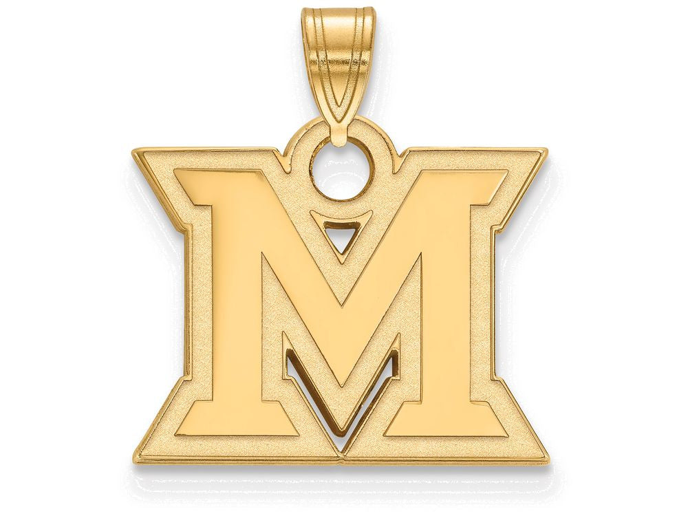 14k Yellow Gold Logoart Miami University Small Pendant