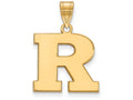 14k Yellow Gold Logoart Rutgers Medium Pendant