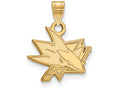 14k Yellow Gold Nhl Logoart San Jose Sharks Small Pendant