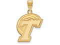 14k Yellow Gold Logoart Tulane University Large Pendant