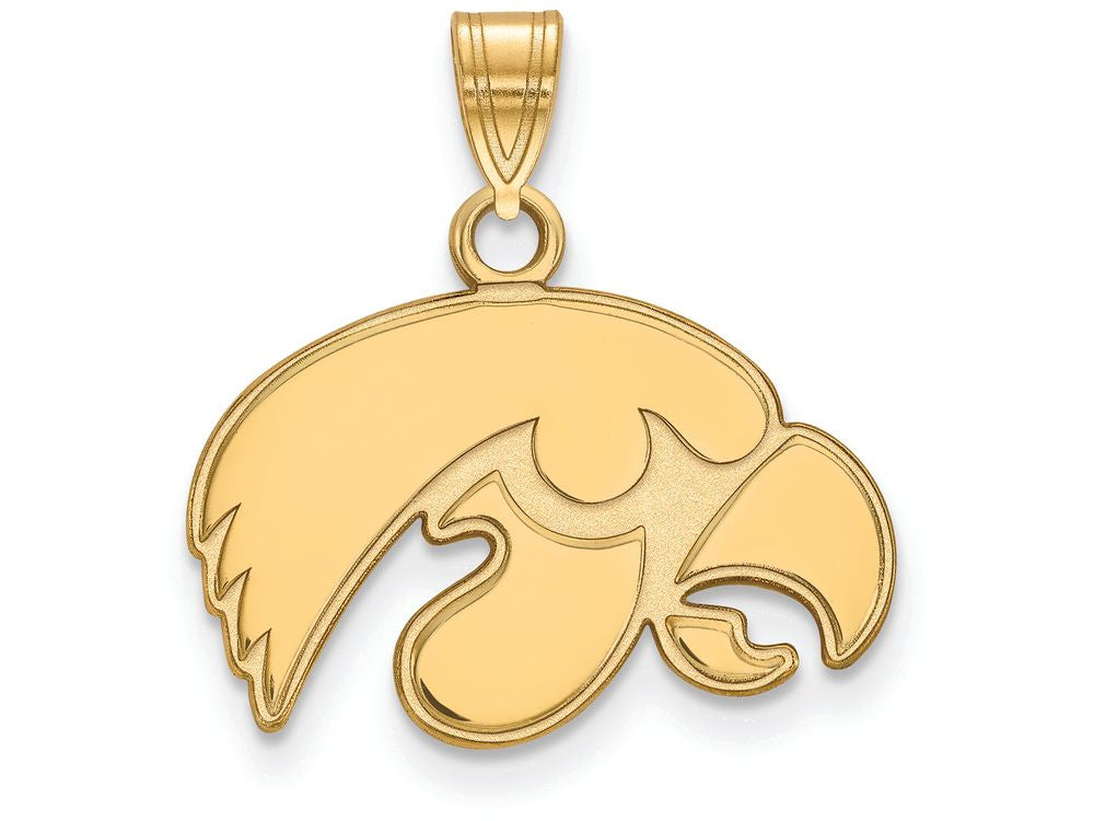 14k Yellow Gold Logoart University Of Iowa Small Pendant