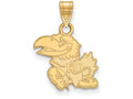 14k Yellow Gold Logoart University Of Kansas Small Pendant