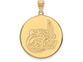 14k Yellow Gold Logoart U Of North Carolina At Charlotte Extra Large  Disc Pendant