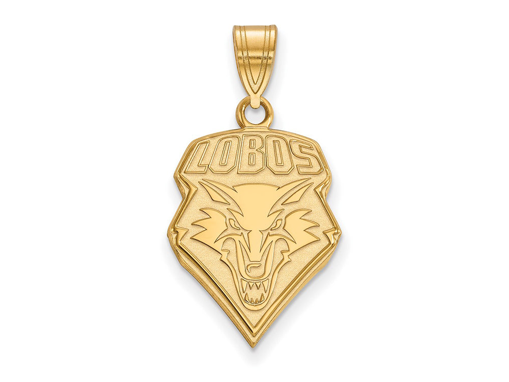 14k Yellow Gold Logoart University Of New Mexico Large Pendant