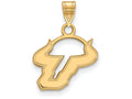 14k Yellow Gold Logoart University Of South Florida Small Pendant