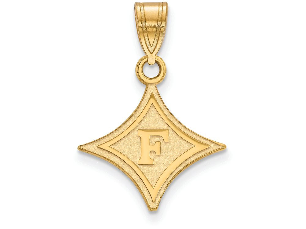 14k Yellow Gold Logoart Furman University Medium Pendant
