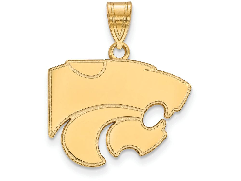 14k Yellow Gold Logoart Kansas State University Medium Pendant