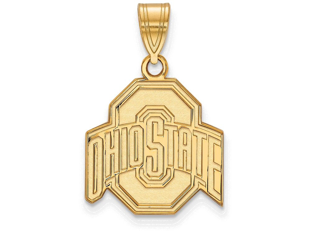 14k Yellow Gold Logoart Ohio State University Medium Pendant