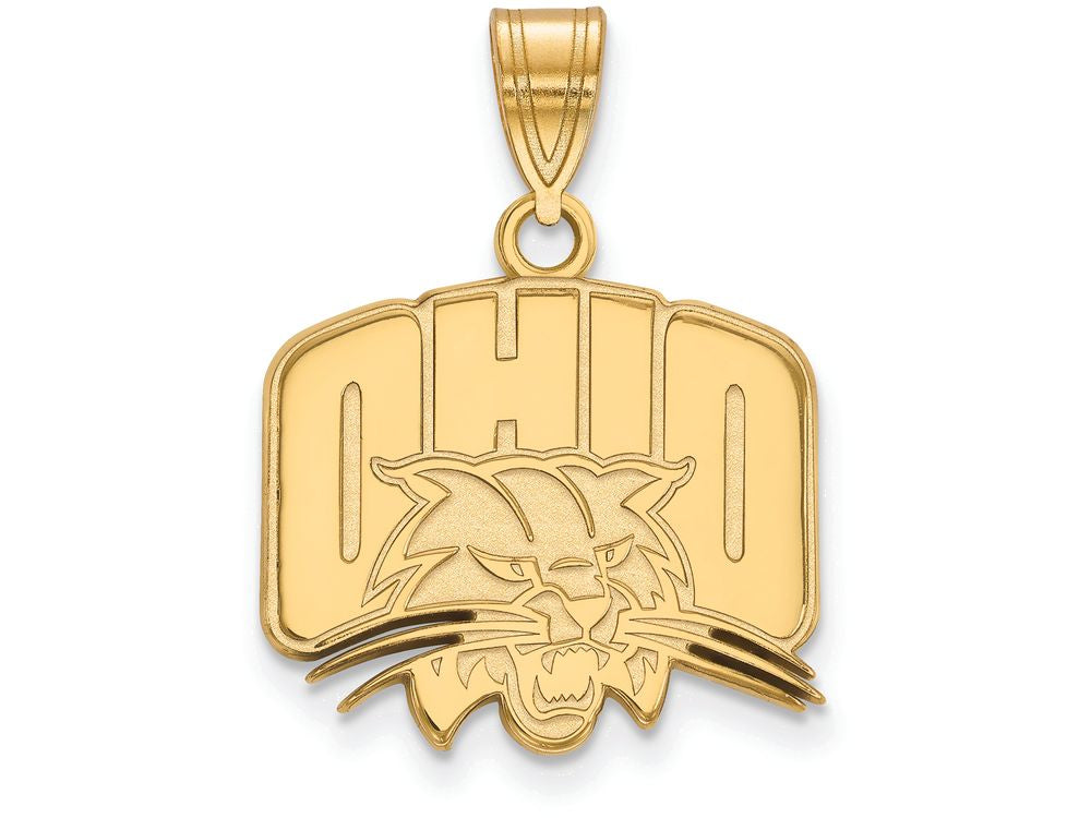 14k Yellow Gold Logoart Ohio University Medium Pendant