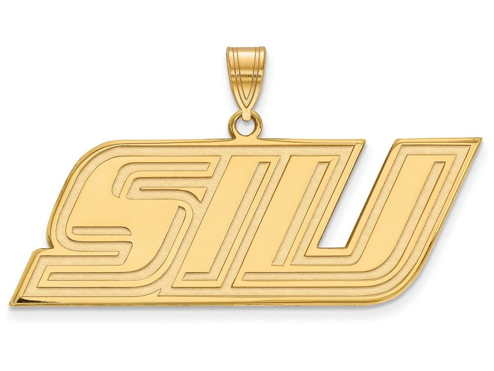 14k Yellow Gold Logoart Southern Illinois University Medium Pendant