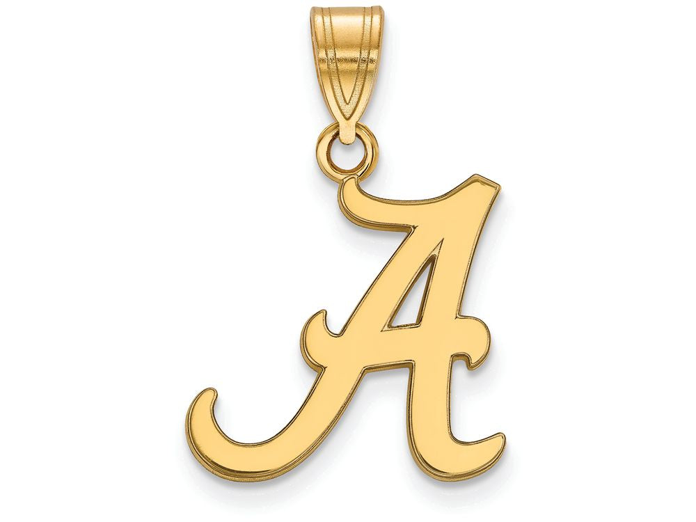 14k Yellow Gold Logoart University Of Alabama Medium Pendant