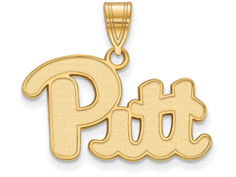14k Yellow Gold Logoart University Of Pittsburgh Medium Pendant