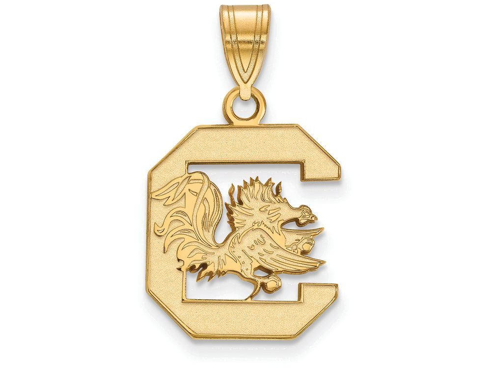 14k Yellow Gold Logoart University Of South Carolina Medium Pendant