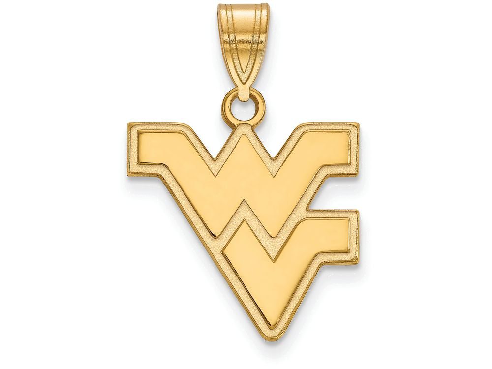 14k Yellow Gold Logoart West Virginia University Medium Pendant