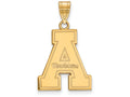 14k Yellow Gold Logoart Appalachian State University Large Pendant