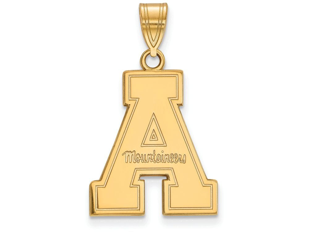 14k Yellow Gold Logoart Appalachian State University Large Pendant