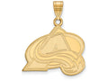 14k Yellow Gold Nhl Logoart Colorado Avalanche Large Pendant