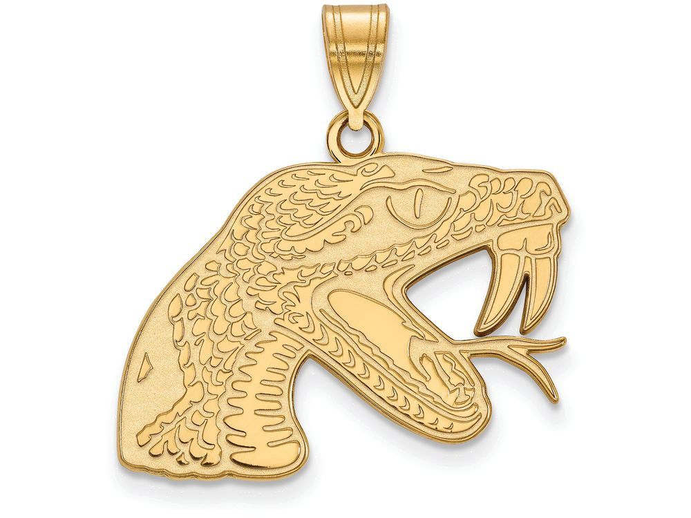 14k Yellow Gold Logoart Florida Aandm University Large Pendant