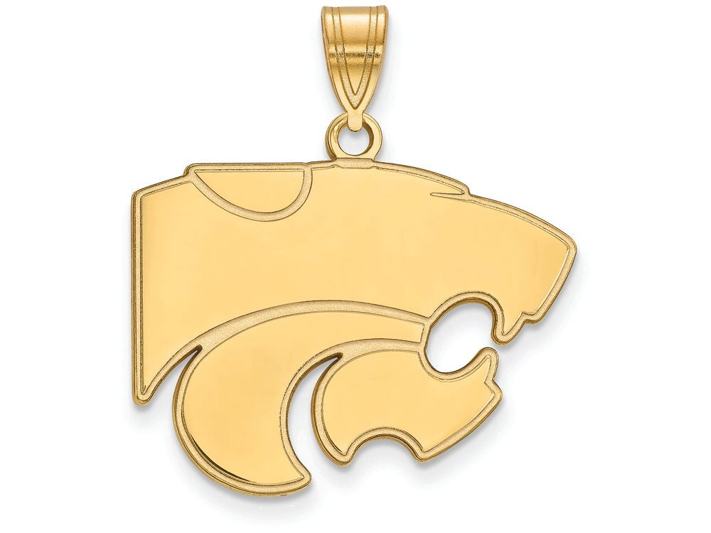 14k Yellow Gold Logoart Kansas State University Large Pendant