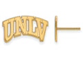 14k Yellow Gold Logoart University Of Nevada Las Vegas Small Post Earrings