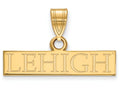 14k Yellow Gold Logoart Lehigh University Small Pendant